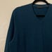 Saks Fifth Avenue Sweater Mens Medium Blue 100% Cashmere V-Neck Pullover Preppy