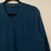 Saks Fifth Avenue Sweater Mens Medium Blue 100% Cashmere V-Neck Pullover Preppy