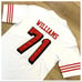 49ers Trent Williams jersey official style RARE Madden Thanksgiving patch