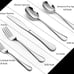 Silverware Set, 20-Piece Stainless Steel Flatware Cutlery Set Service for 4