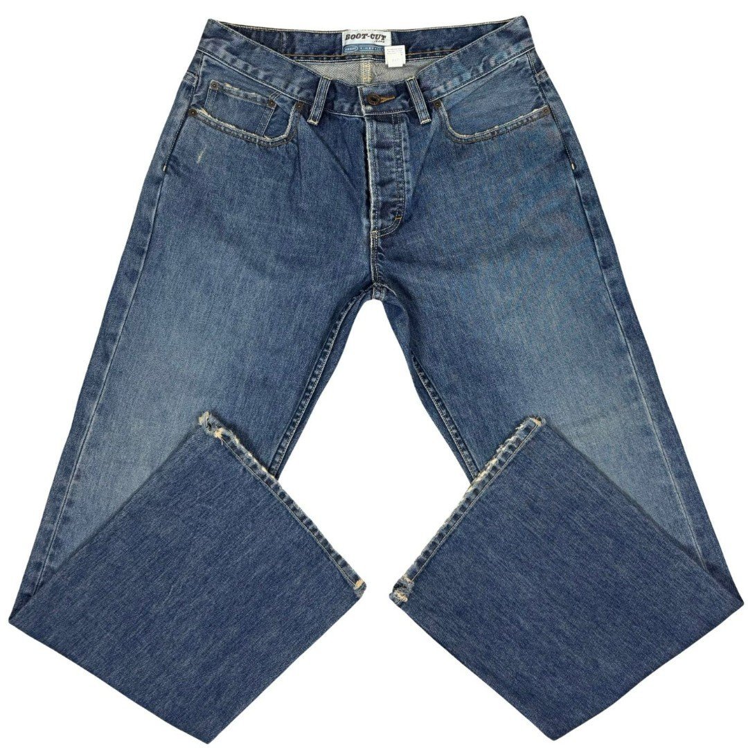 Vintage Y2K Old Navy Jeans Men's Bootcut Medium Wash Blue Denim Grunge 32X32