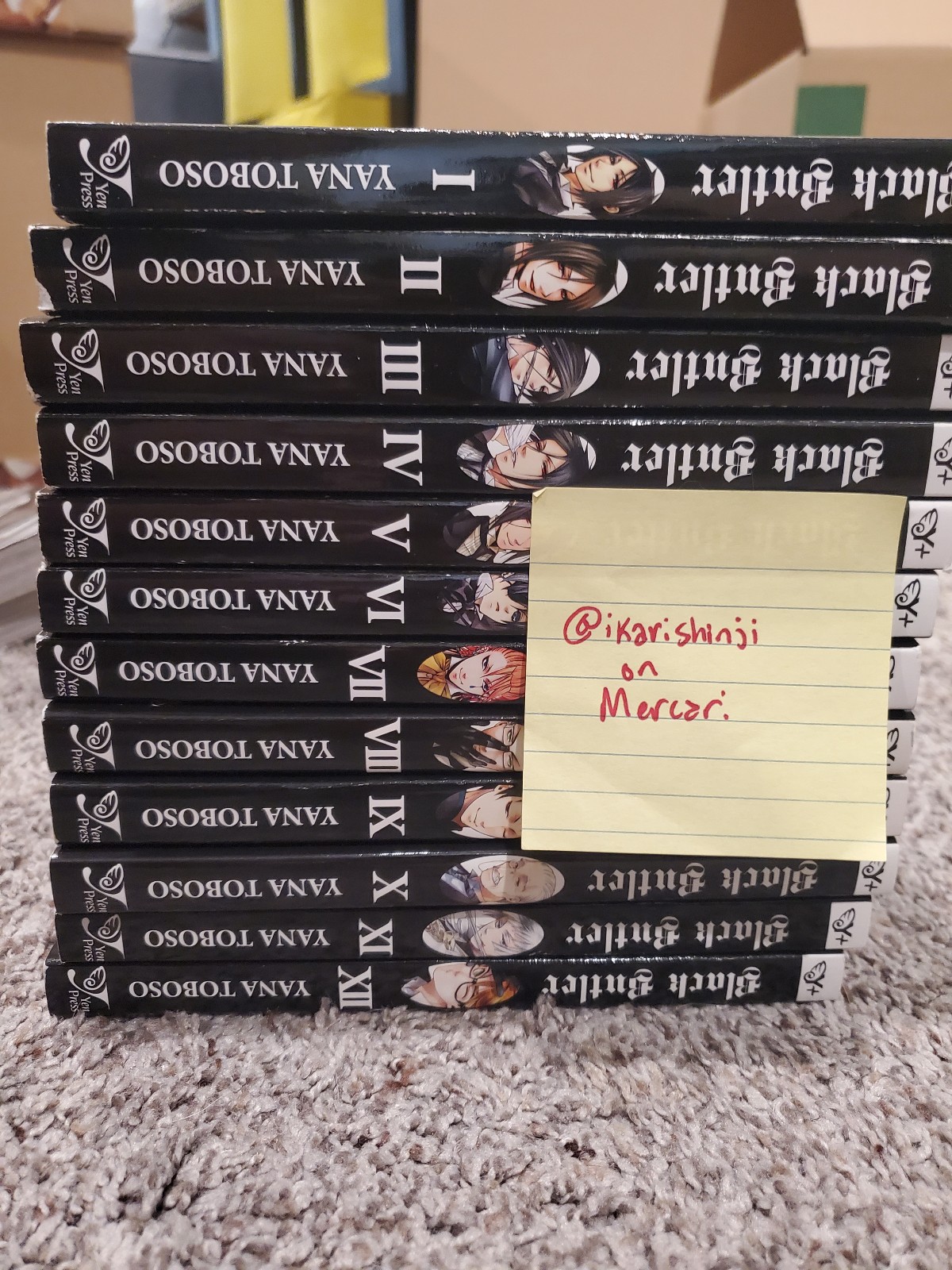 Black Butler Kuroshitsuji Manga Volumes 1-12 English Yen Press