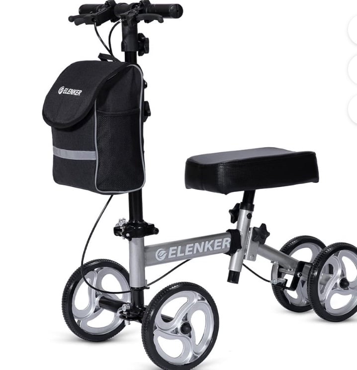 ELENKER Economy Knee Scooter, Steerable Knee Walker, Foldable Knee Scooters