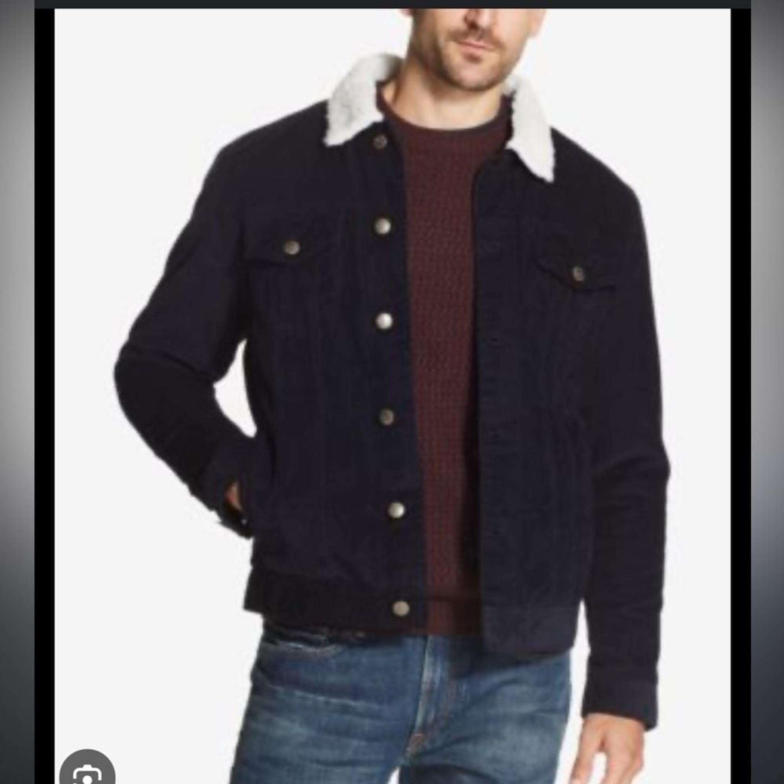 Weatherproof vintage mens corduroy fleece lined jacket medium