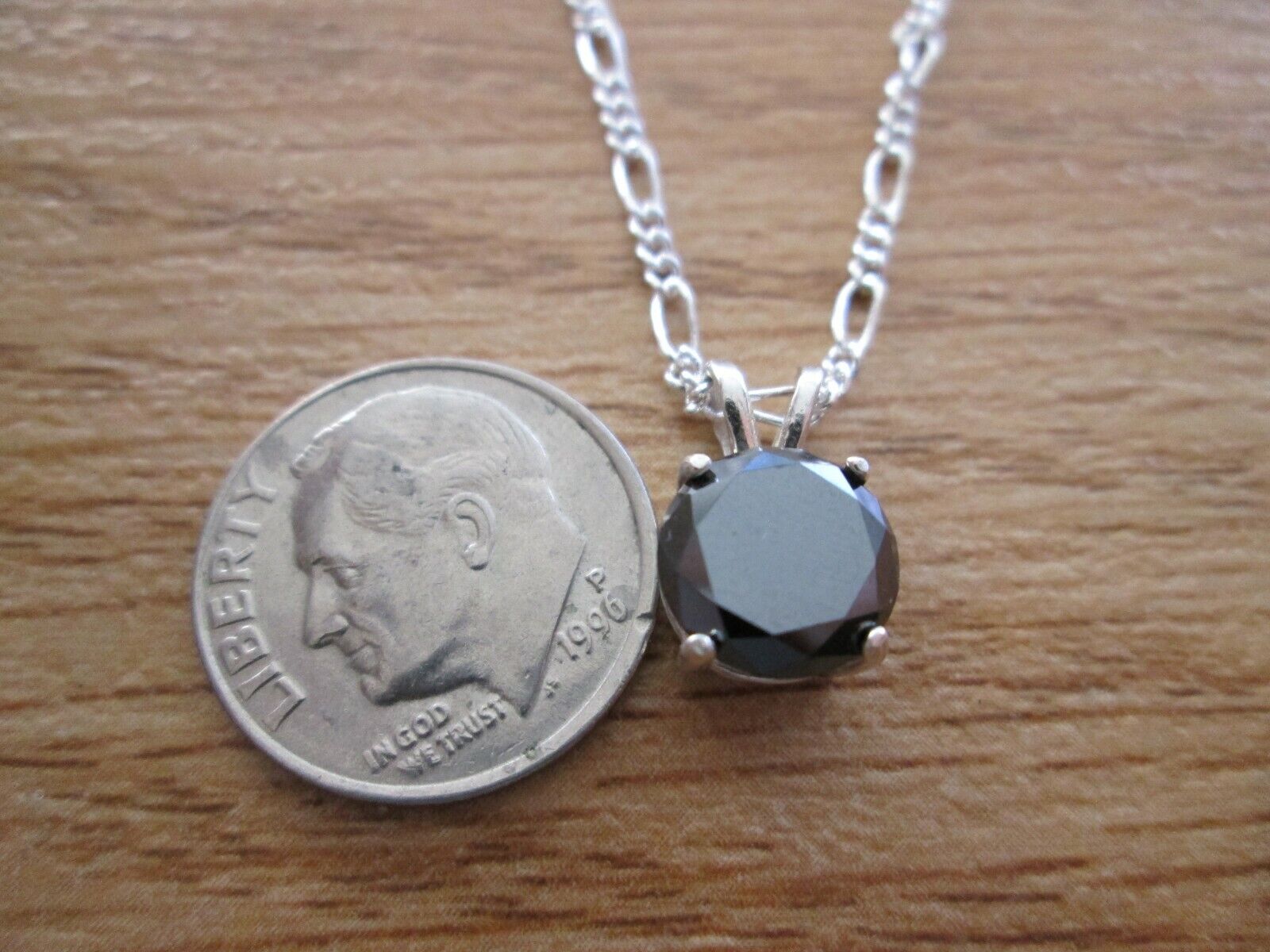 2.35ct 100% REAL EARTH MINED NATURAL BLACK DIAMOND NECKLACE, CERTIFICATE,PE NDAN
