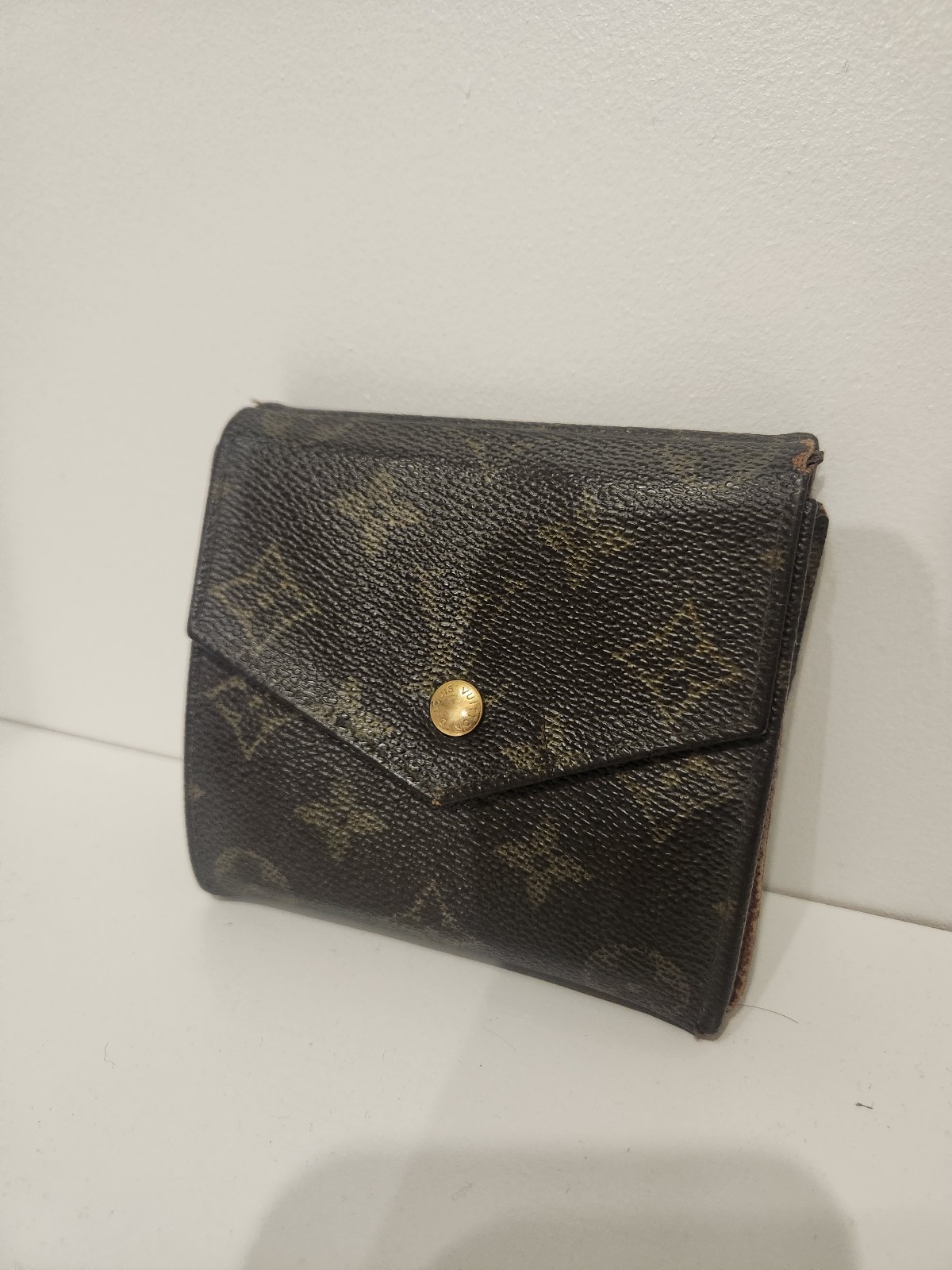 Small Vintage LV Double Snap 4 Inch Wallet