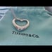 Tiffany and co open heart necklace