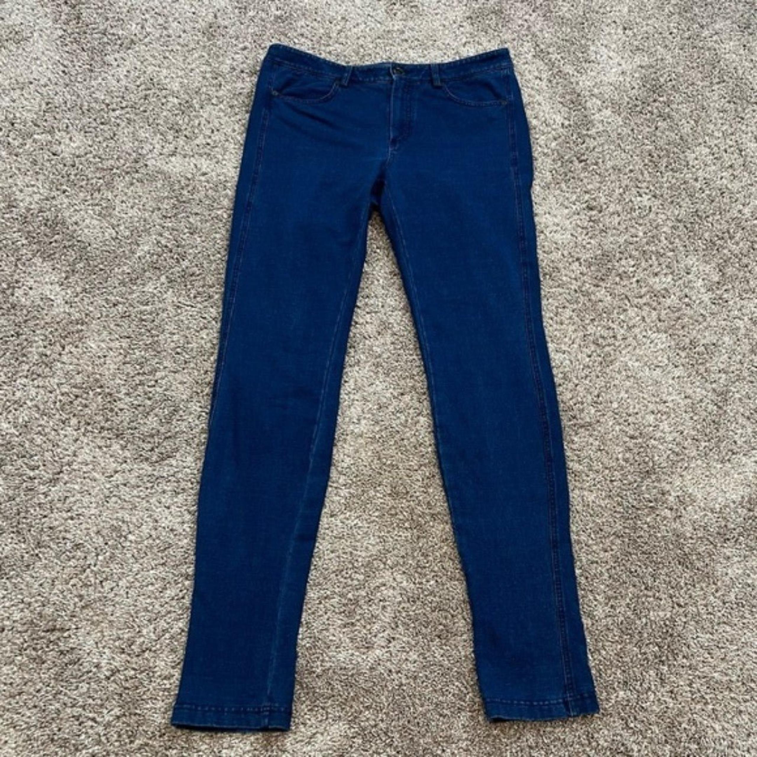 Vince Medium Wash Skinny Stretch Jeggings 8 Denim Skinny Jeans Blue Midrise