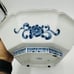 Japanese Serving Platter Victorian Antique Satsuma Dish Blue White