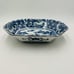 Japanese Serving Platter Victorian Antique Satsuma Dish Blue White