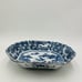 Japanese Serving Platter Victorian Antique Satsuma Dish Blue White