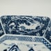 Japanese Serving Platter Victorian Antique Satsuma Dish Blue White