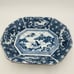 Japanese Serving Platter Victorian Antique Satsuma Dish Blue White