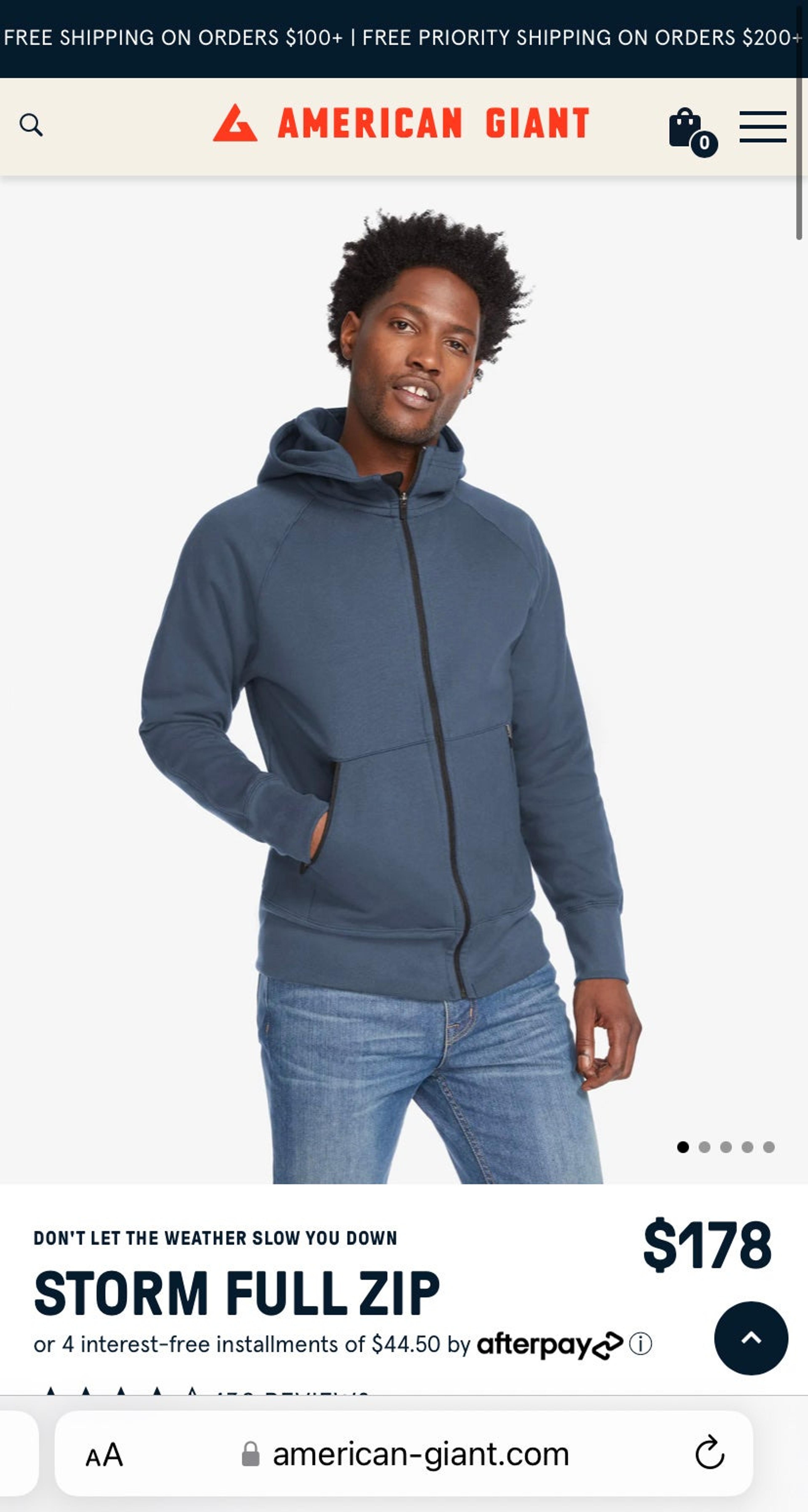 American giant storm hoodie review Outlet
