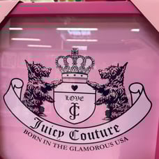 Juicy Couture Scottie wall art frame