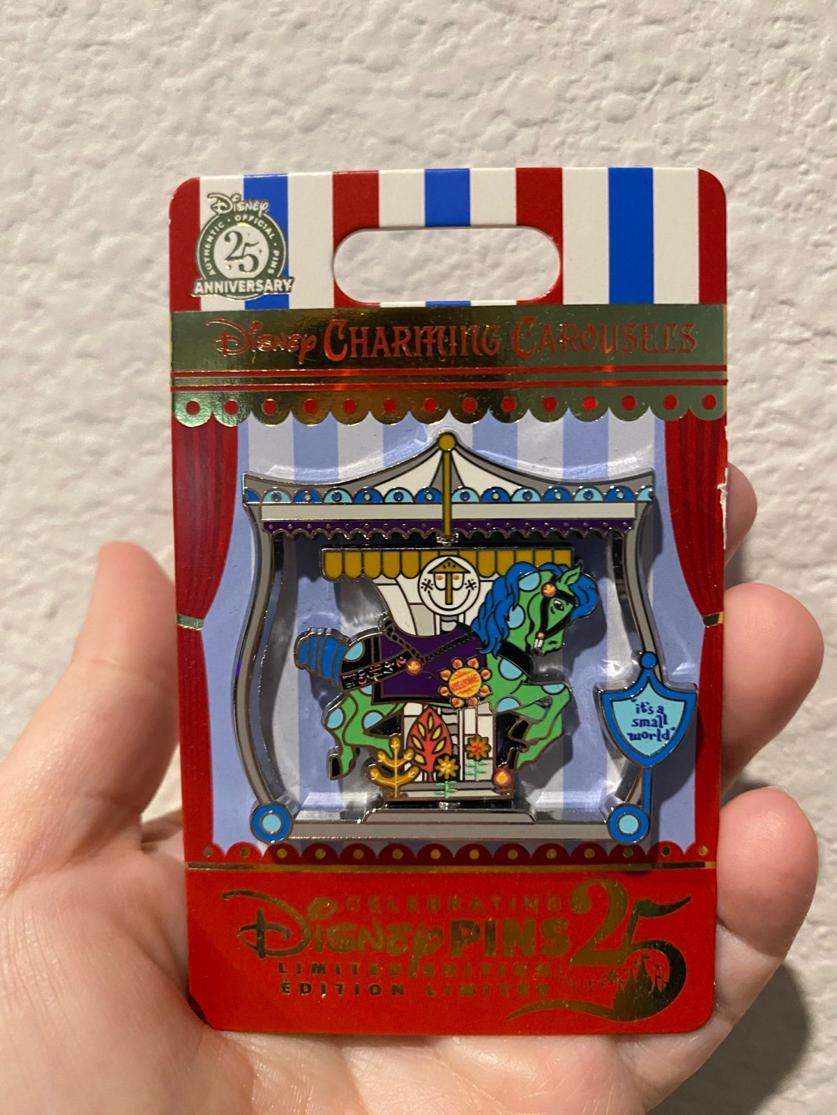 Charming Carousels Small World Limited Edition Pin