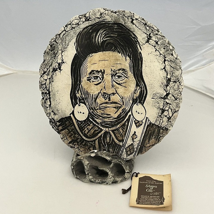 Shapes Of Clay By Stan Langtwait Mount St Helen Ash Native American Chief Joseph