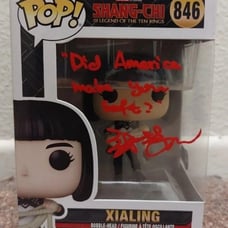 Meng'er Zhang Signed Funko Pop BECKETT Xialing Shang Chi Marvel Disney