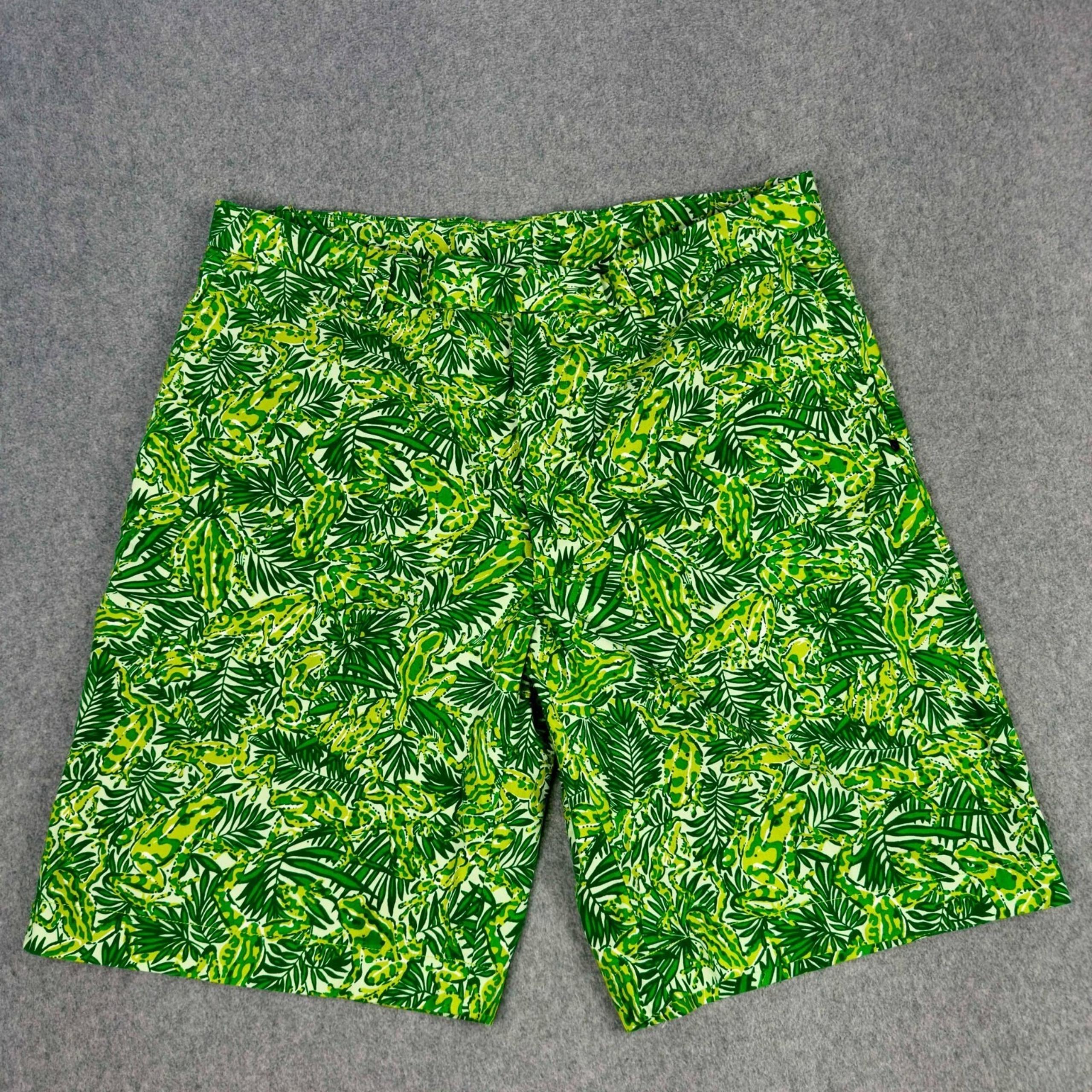 Ralph Lauren RLX Tropical Shorts Men's Size 36 Green Resort Golf Coastal - RLX Ralph Lauren