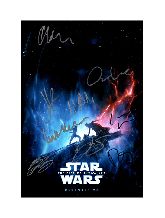 The Rise Of Skywalker Signed Autograph 12x18 Cast Photo
