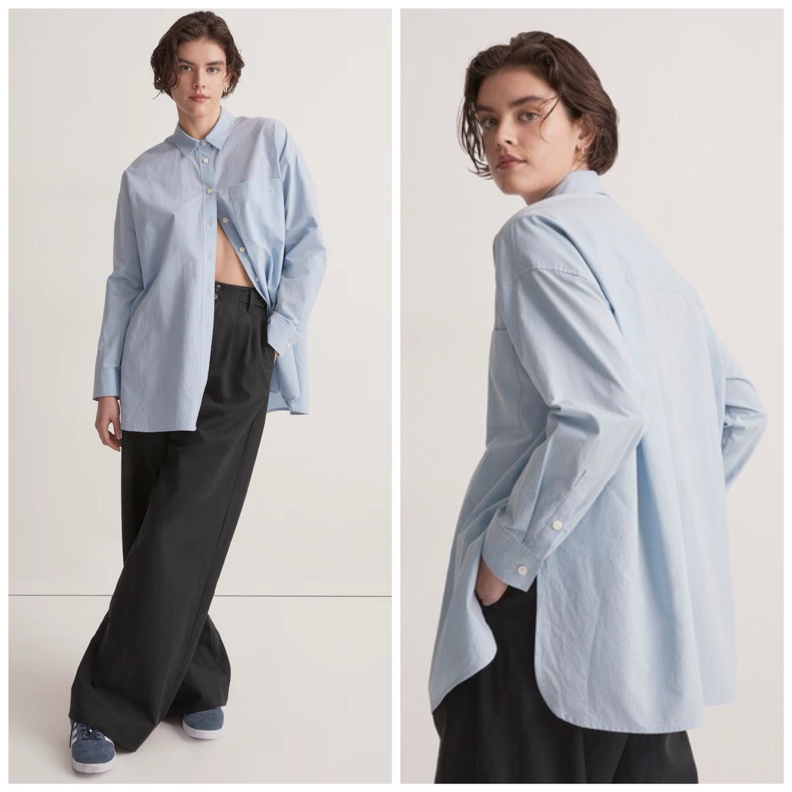 Madewell The Signature Poplin Oversized Shirt