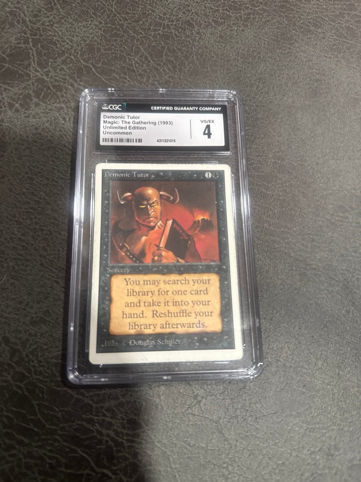 Demonic Tutor unlimited cgc graded 4
