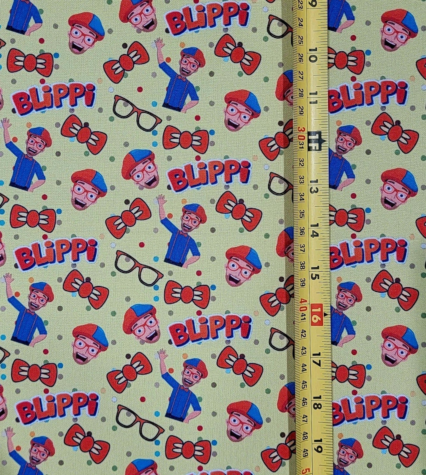 BLIPPI YELLOW FABRIC 1 YARD (36 X58 )