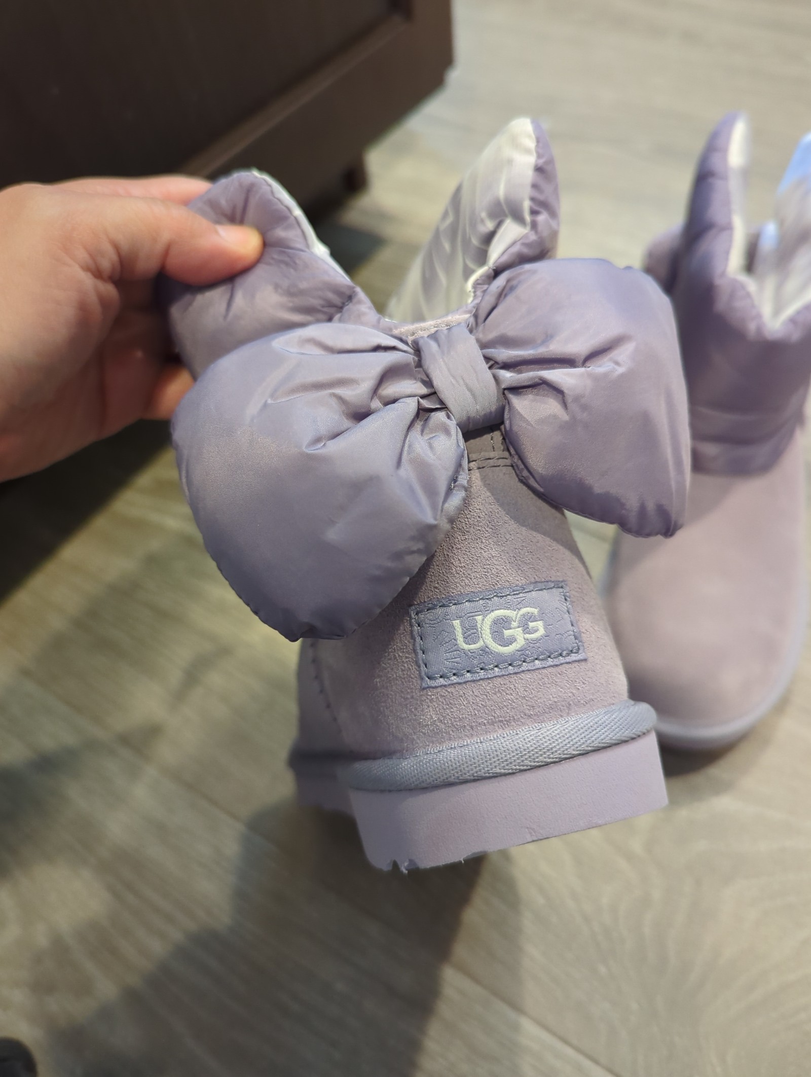 UGG Bailey Bowtie Maxi Boots Purple kids size 5 women Size 5
