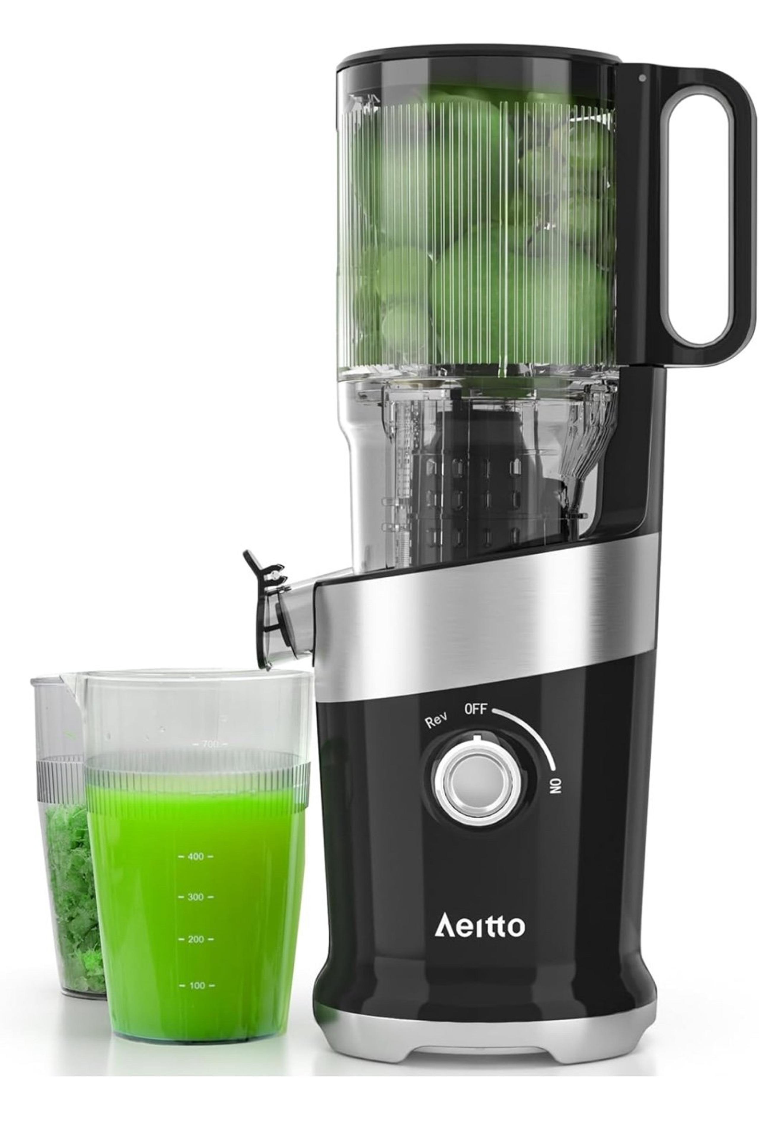Aeitto Juicer Machines, 4.9" Extra Large Feed Chute for Whole Fruits and Vegetab