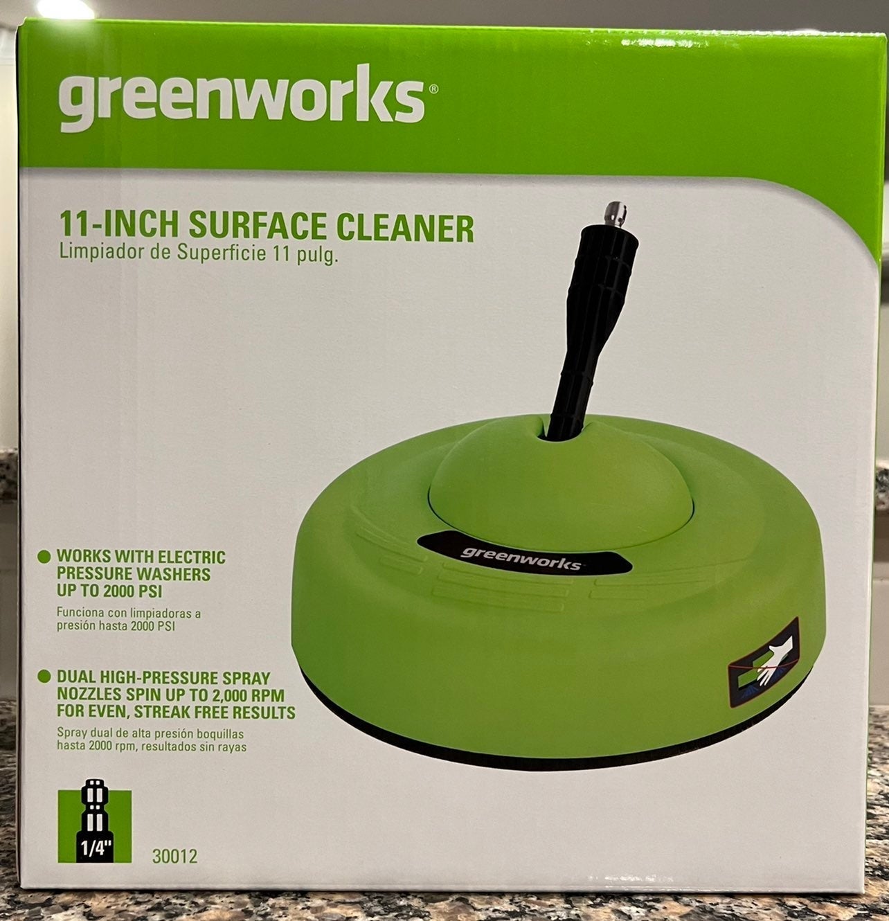 Greenworks 11-in 2000 PSI Rotating Surface Cleaner for Electric Pressure Washers