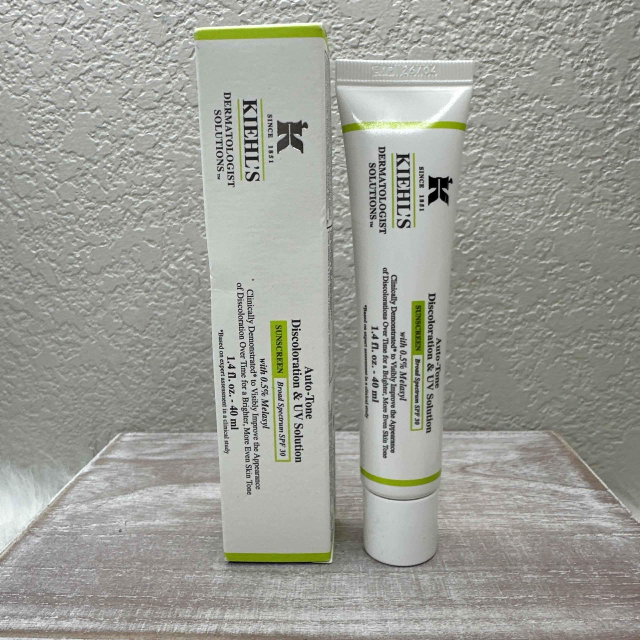 Kiehl's Auto-Tone Discoloration & UV Solution SPF 30 S 1.4oz NEW FAST SHIPPER