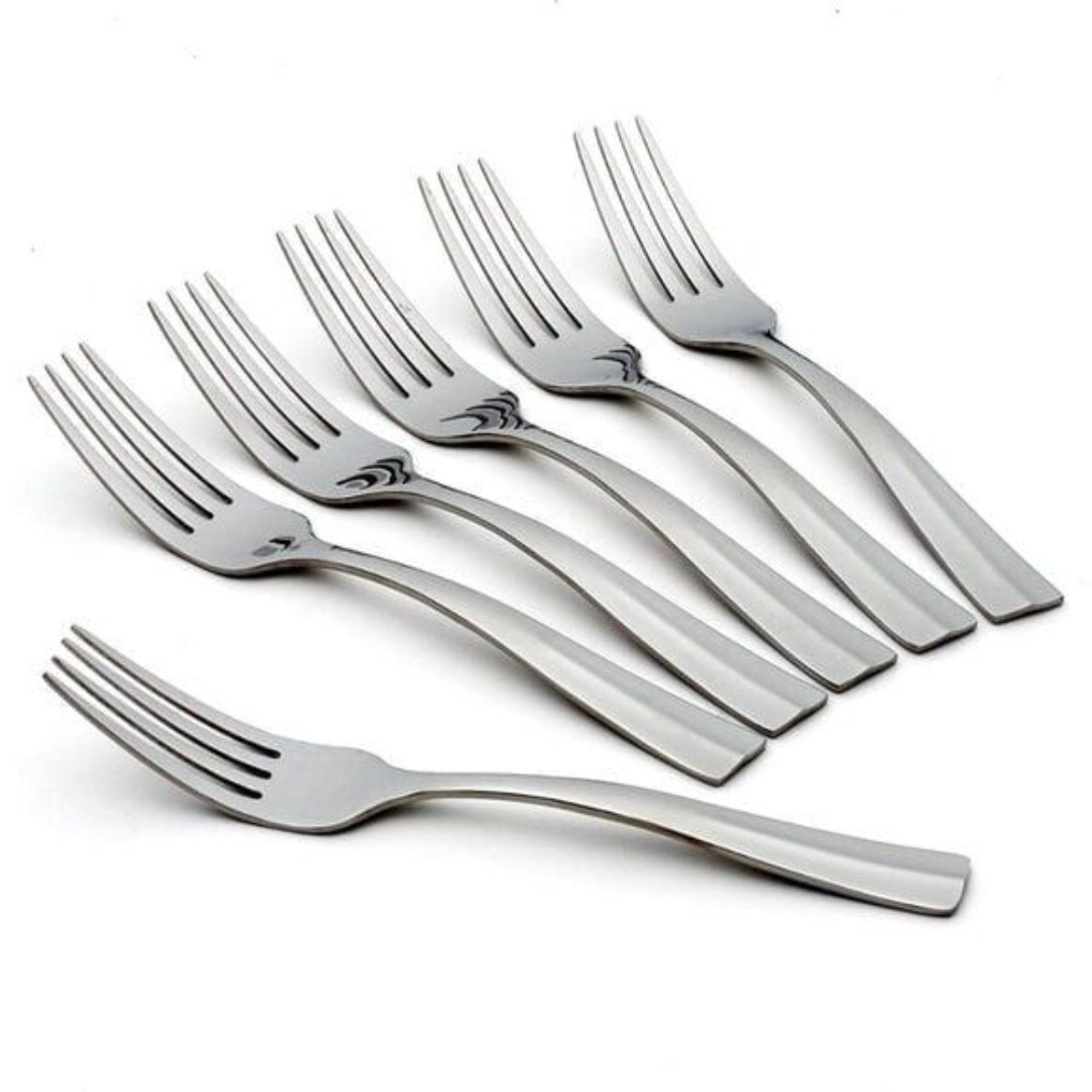 Oneida Arc Stainless High Qualit Mirror Finish Flatware Dinner Forks, Set of 6