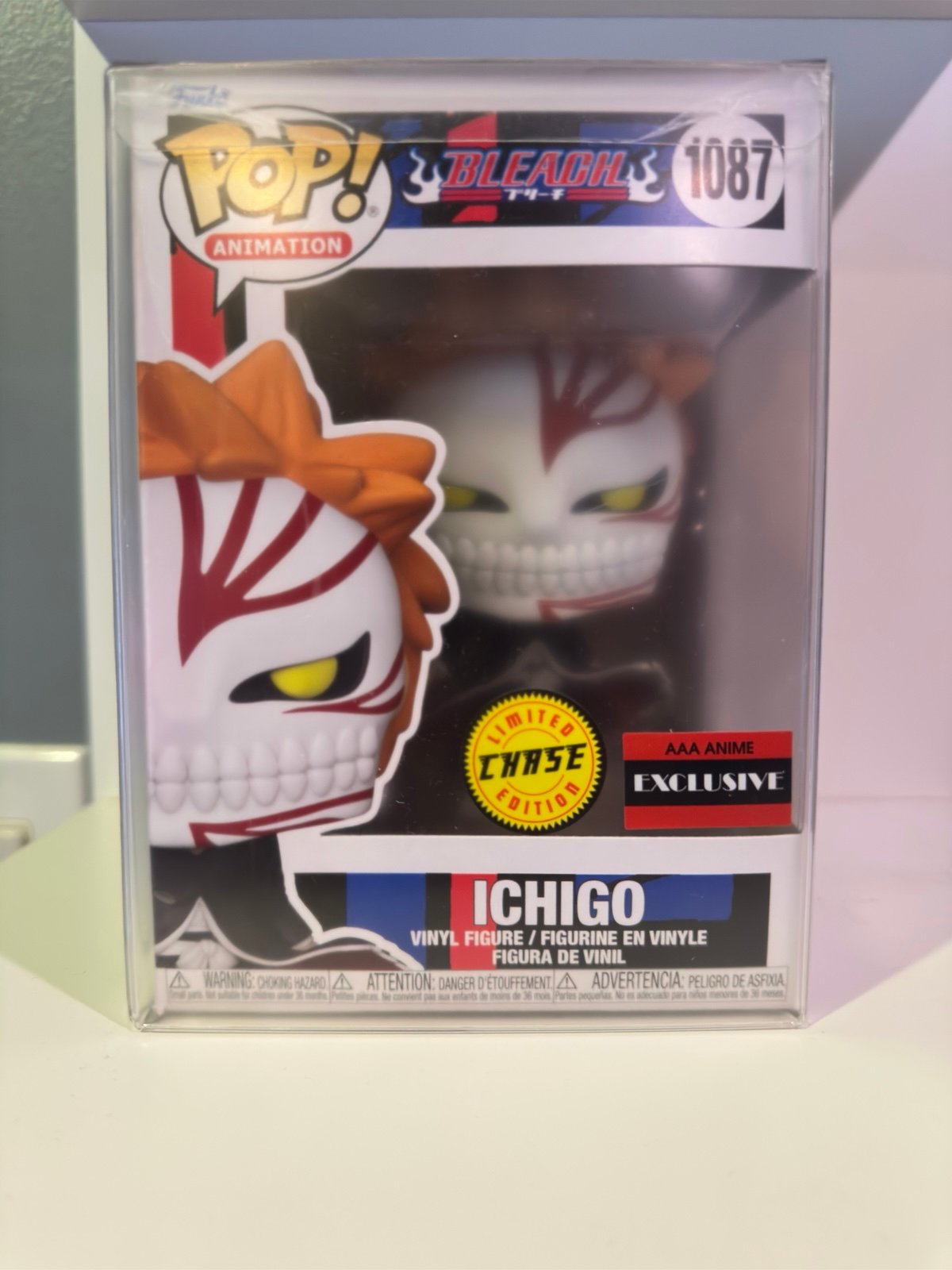 Funko Pop! Bleach Ichigo Chase #1087 AAA Anime Exclusive W/ Protector