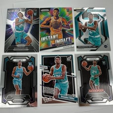 6 Card Lot Brandon Miller RC Cards Panini Prizm Monopoly Donruss Rated Rookie