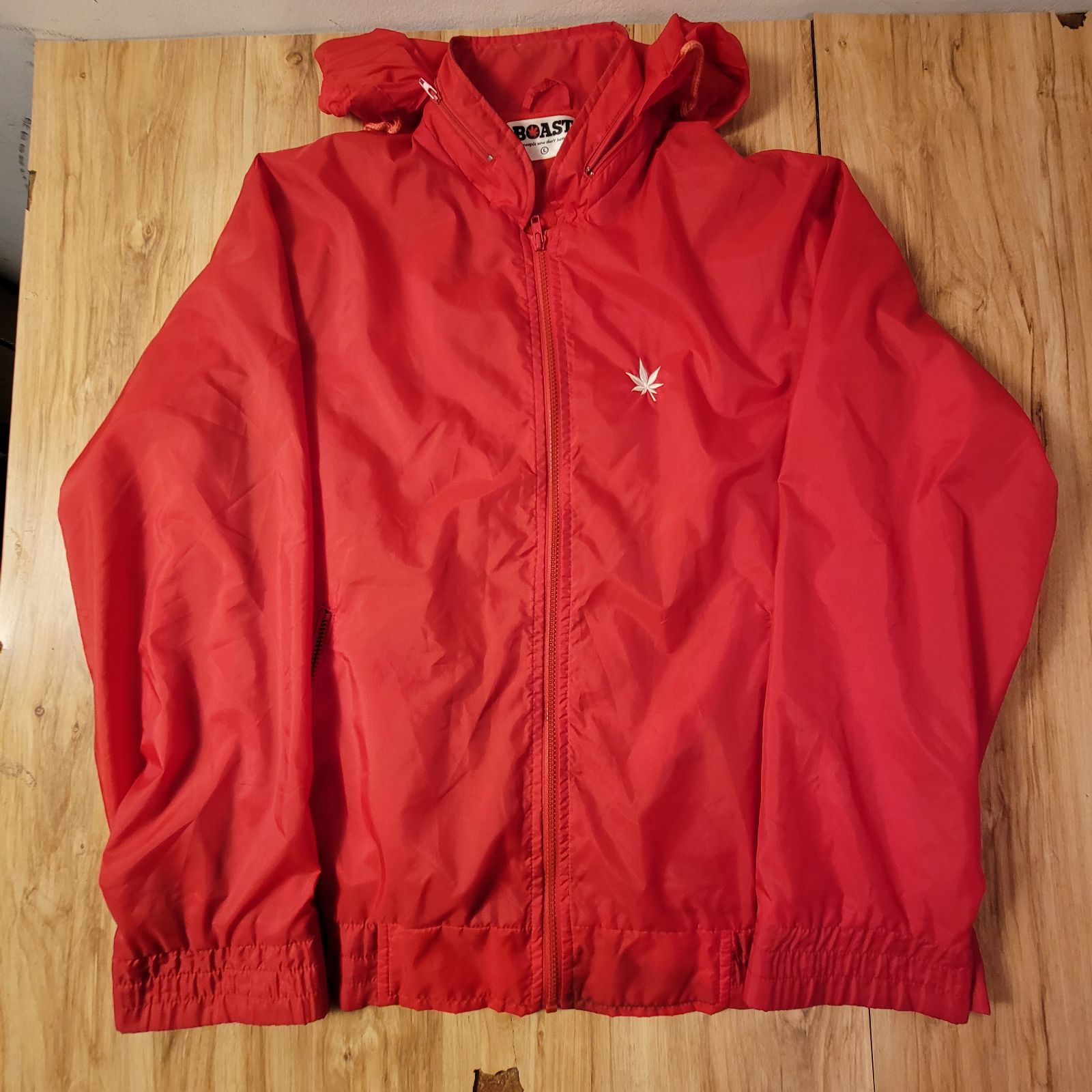 VTG Boast Red Windbreaker Hoodie 420