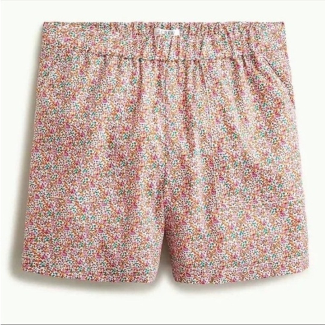Liberty x J Crew pull on camp shorts