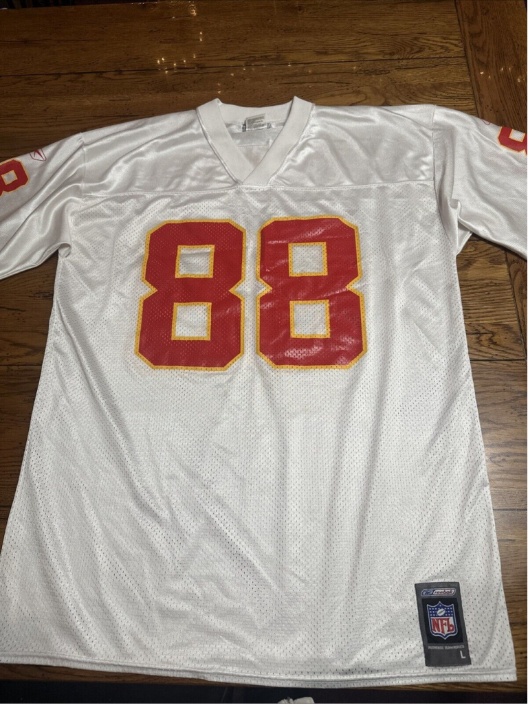Vtg 2004 Kansas City Chiefs Tony Gonzalez #88 Reebok White NFL Size Lg R11