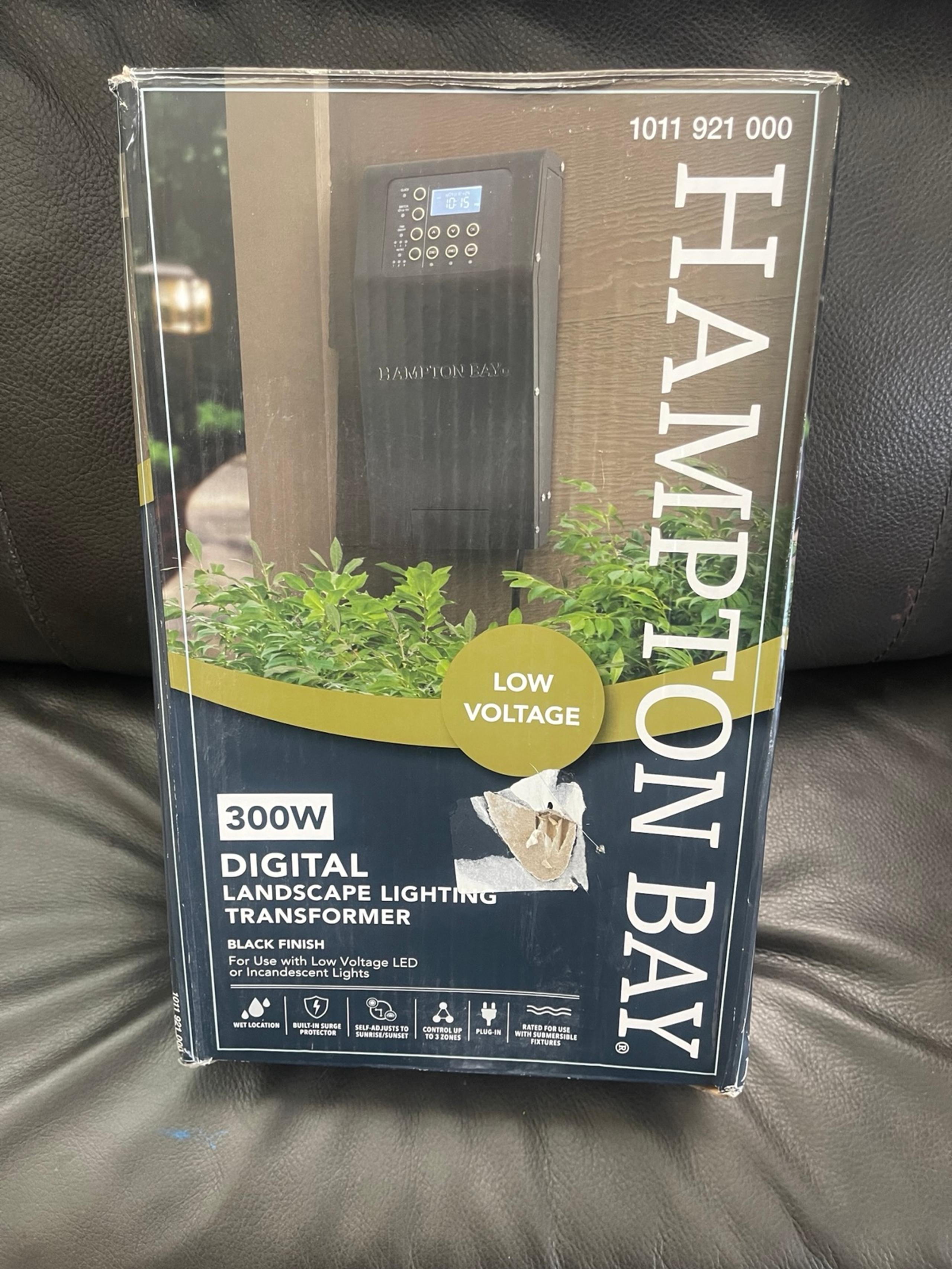 Hampton Bay Low Voltage 300-Watt Landscape Lighting Transformer ER-300-1215-AL