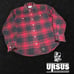 Ursus Bape by A Bathing Ape Cotton Flannel Shirt Red & Vintage Black Size 02 M
