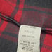 Ursus Bape by A Bathing Ape Cotton Flannel Shirt Red & Vintage Black Size 02 M