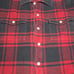 Ursus Bape by A Bathing Ape Cotton Flannel Shirt Red & Vintage Black Size 02 M