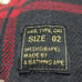 Ursus Bape by A Bathing Ape Cotton Flannel Shirt Red & Vintage Black Size 02 M