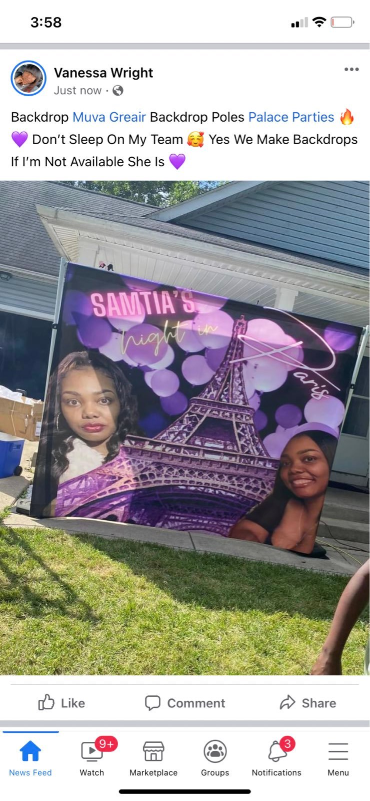 Custom backdrops starting at 170 shipped