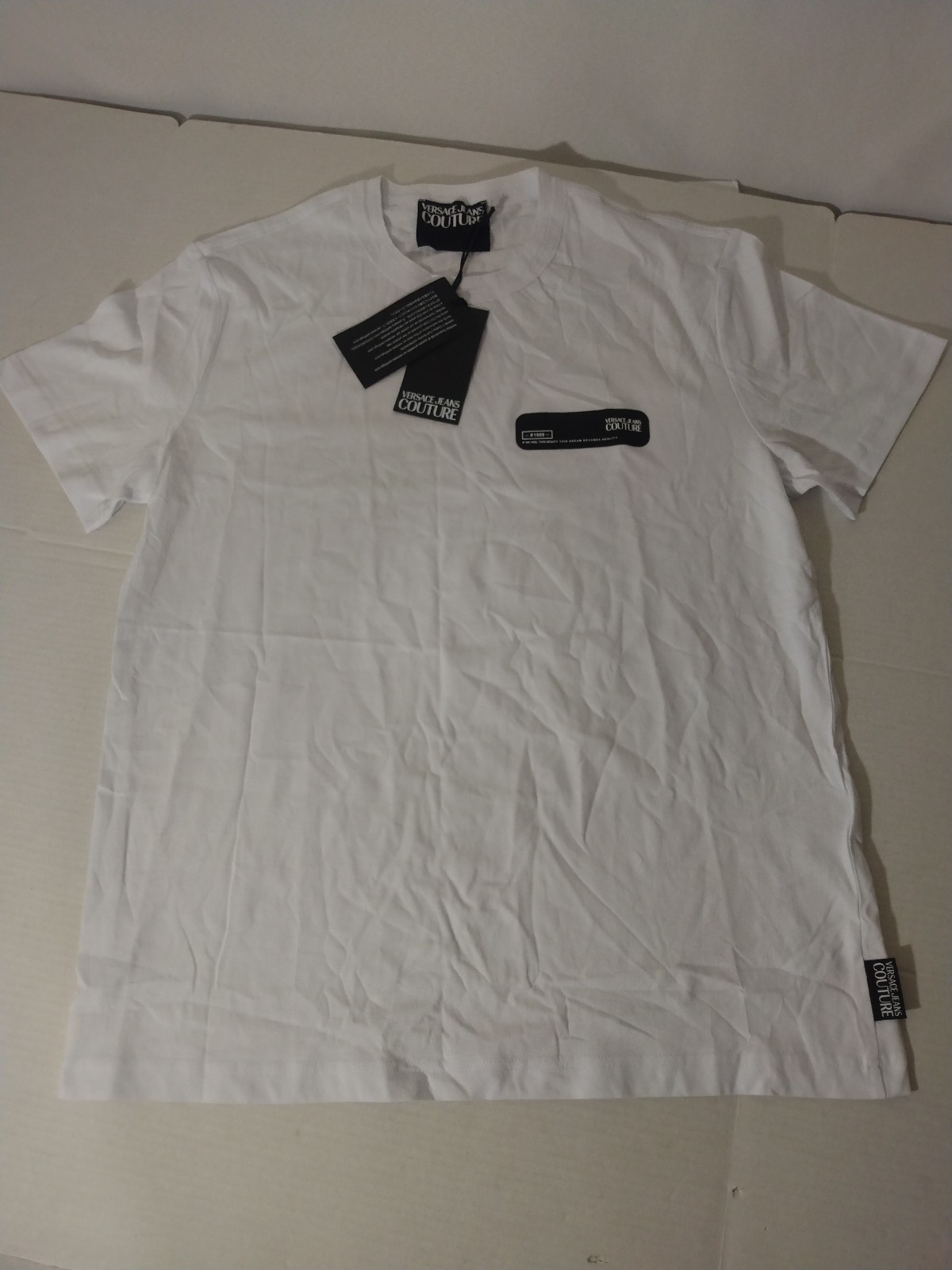 NWT Mens Versace B3GVB7TA Slim Patch T Shirt Sz XL