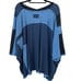 New POL V-neck Relaxed Fit Color-Block Dolman Top