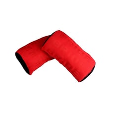 NEW 2PCS Universal Bride Red Gradation Car Neck Headrest Pillow Fabric Material