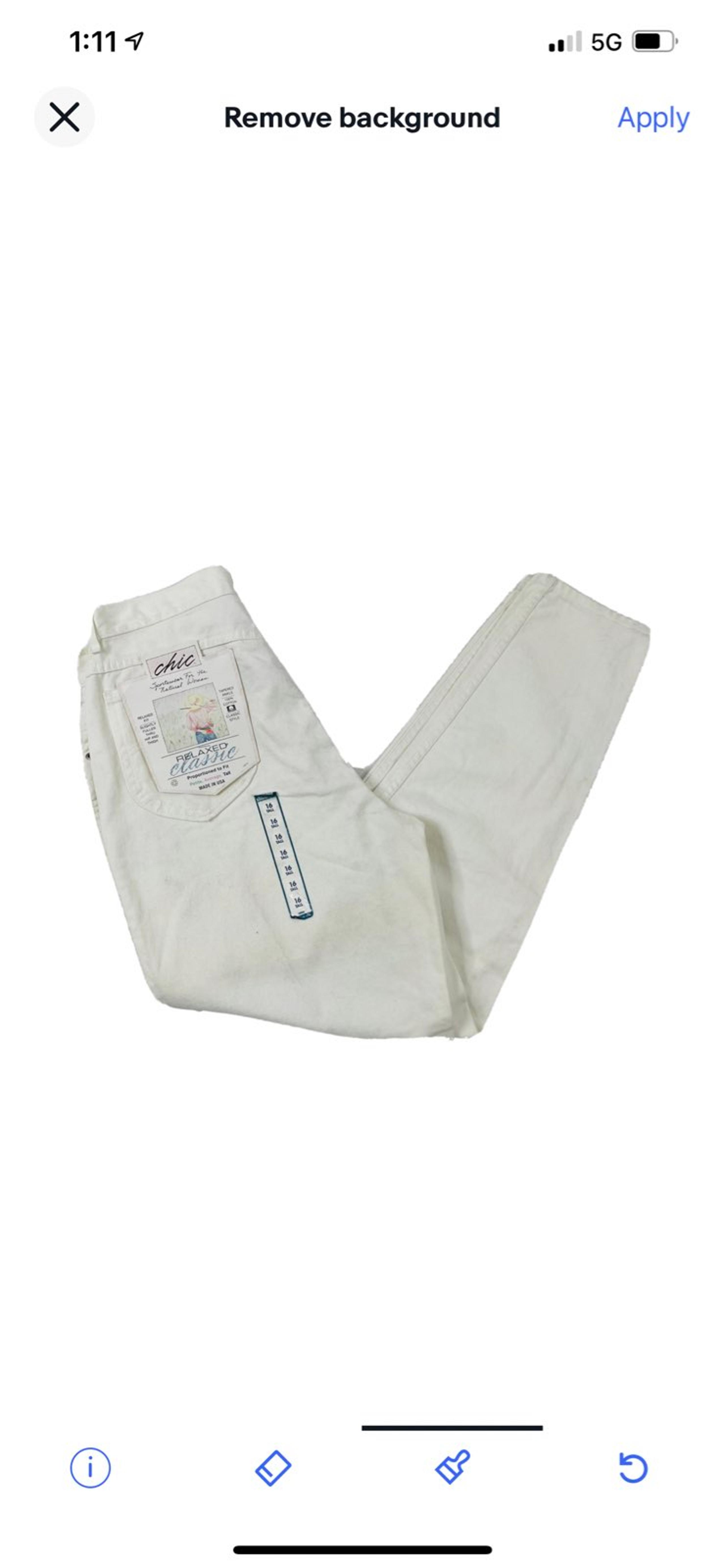NOS 90s Womens 16 Tall Relaxed Fit Taper Leg High Rise Jeans USA