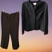 Women's Black Wool Talbots Suit Blazer (size 14) and Trousers (size 12)
