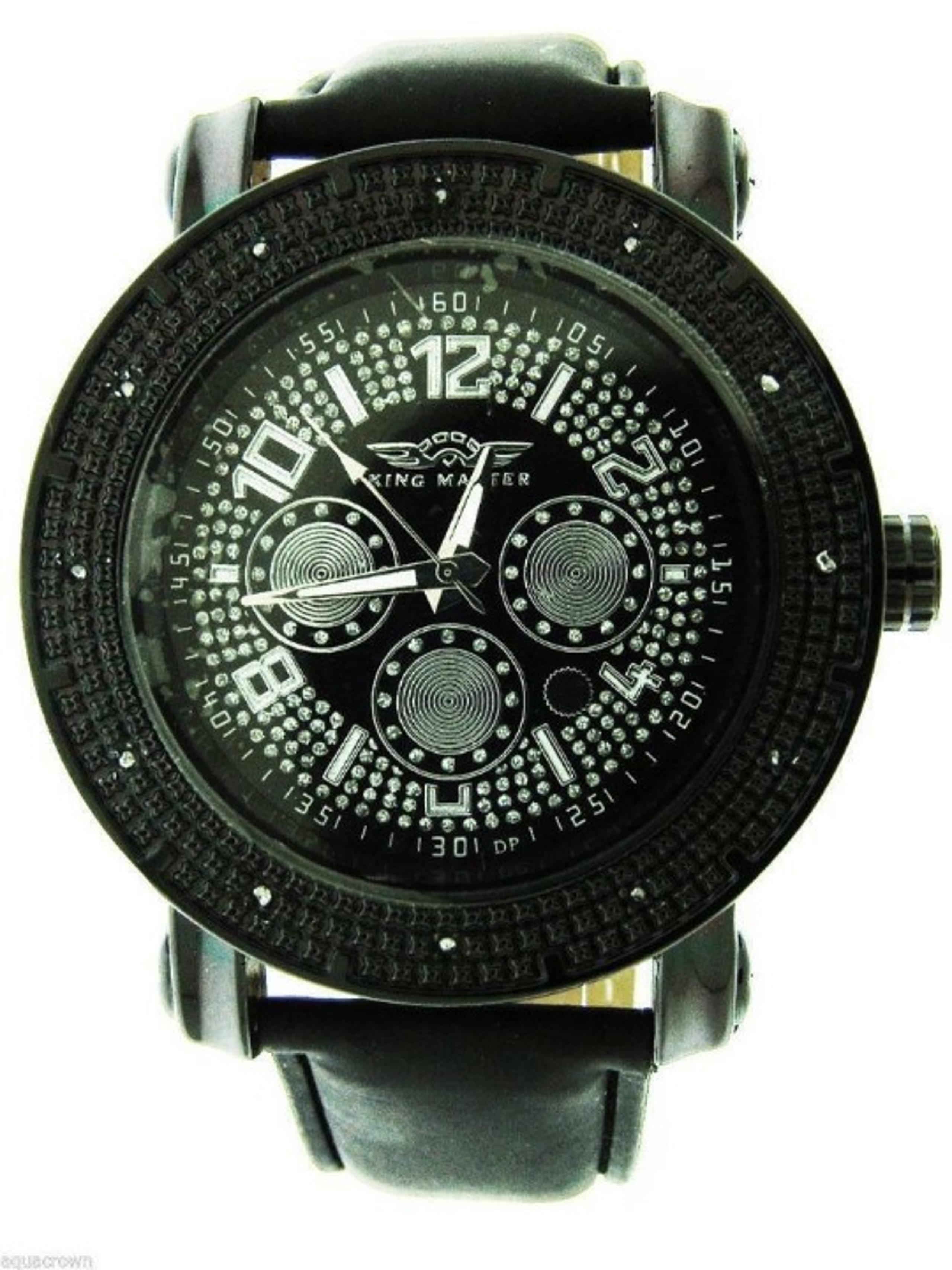 King Master Round 12 Diamonds 50MM Black