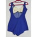 Vintage 60s Bathing Suit Size Medium One Piece Swimsuit Patriotic Pinup Issues
